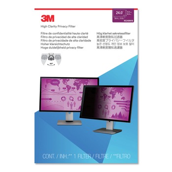 3M HC240W1B 16:10 Aspect Ratio High Clarity Privacy Filter for 24 in. Widescreen Flat Panel Monitor