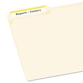 Labels | Avery 05966 0.66 in. x 3.44 in. Permanent TrueBlock File Folder Labels with Sure Feed Technology - White (30/Sheet, 50 Sheets/Box) image number 1