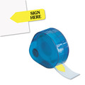 Page Flags | Redi-Tag B81014 Sign Here Arrow Message Page Flags in Dispenser - Yellow (120/Pack) image number 0