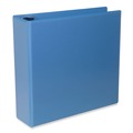 Binders | Universal UNV20753 11 in. x 8.5 in. 3 in. Capacity 3-Slant D-Ring View Binder - Light Blue image number 1