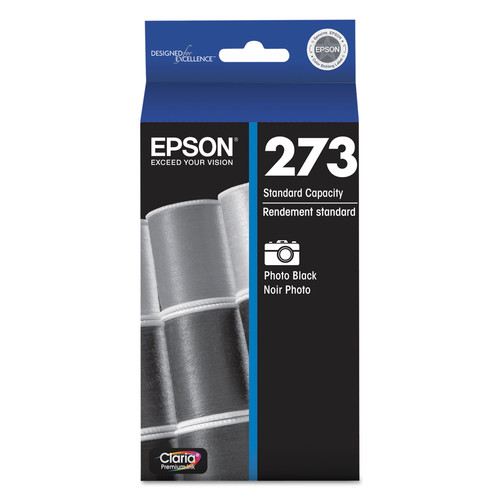 Ink & Toner | Epson T273120-S T273120-S Claria (273) 210 Page-Yield Ink Cartridge - Photo Black image number 0