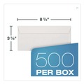 Envelopes & Mailers | Quality Park QUA24532 3.63 in. x 8.63 in. #8 5/8 Commercial Flap Gummed Closure Double Window Security-Tinted Check Envelope - White (500/Box) image number 6