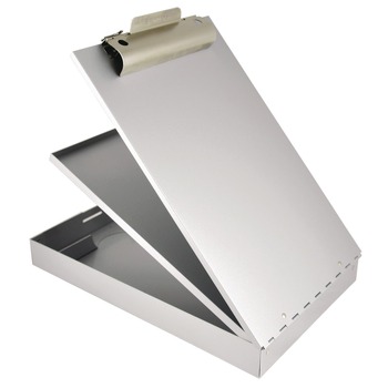 Saunders 21017 1.5 in. Clip Capacity Holds 8.5 in. x 11 in. Sheets Cruiser Mate Aluminum Storage Clipboard - Silver