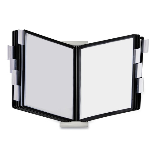 Binders | Durable 561201 InstaView Expandable Desktop Reference System with 10 Panels - Black/White image number 0