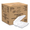 Just Launched | Dart 95HT3R 9.25 in. x 9.5 in. x 3 in. 3-Compartment Foam Hinged Lid Containers - White (200/Carton) image number 0
