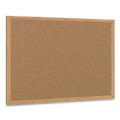 Office & Office Supplies | MasterVision SB0720001233 48 in. x 36 in. Tan Surface Earth Cork Board Oak Wood Frame image number 1