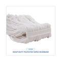 | Boardwalk BWK424REA 24 oz. Pro Loop Web/Tailband Rayon Wet Mop Head - White image number 5