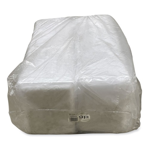 Food Trays, Containers, and Lids | GEN 9PWH 12.25 in. x 9.25 in. x 0.62 in. #9P Meat Trays - White (200/Carton) image number 0