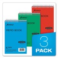 Retail Store Supplies | Ampad 45-094 (40) 4 in. x 6 in. White Sheets Narrow Rule Memo Pads - Assorted Cover Colors (3/Pack) image number 3