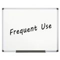 Project & Display Boards | MasterVision MA2707170 Value 72 in. x 48 in. Lacquered Steel Dry Erase Board - White Surface/Satin Aluminum Frame image number 5