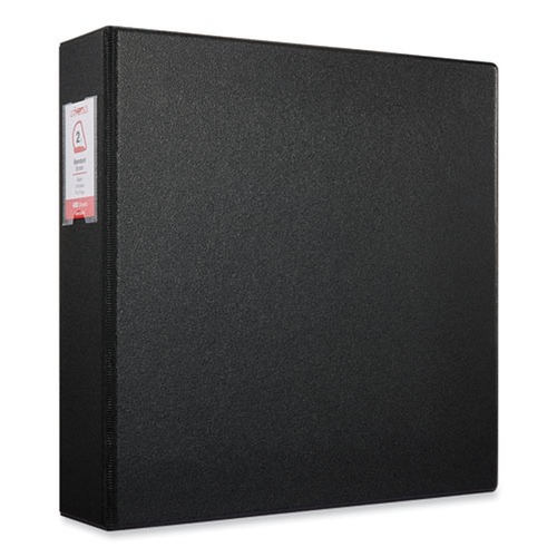 Back to School Sale | Universal UNV20781 Deluxe 2 in. Capacity Non-View D-Ring Binder with Label Holder - Black image number 0