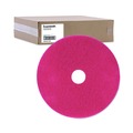 Cleaning & Janitorial Accessories | Boardwalk BWK4021RED 21 in. Diameter Buffing Floor Pads - Red (5/Carton) image number 0
