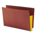 File Folders | Smead 74688 3.5 in. Expansion Drop-Front End Tab File Pockets - Redrope/Yellow/Legal Size (10/Box) image number 0