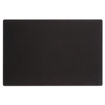 Quartet 7684BK 48 in. x 36 in. Oval Office Fabric Board - Black Surface