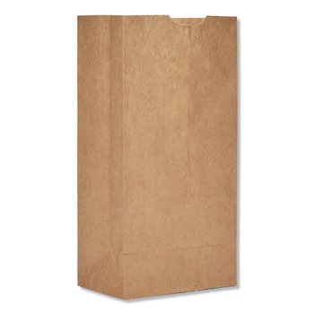 RETAIL BAGS | Ross & Wallace Paper Products 100304500PK/BL 5 in. x 3.13 in. x 9.88 in. #4 Size Grocery Paper Bags - Kraft (500/Bundle)