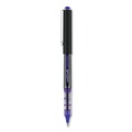 Pens | uni-ball 60108 VISION 0.5 mm Stick Roller Ball Pen - Blue Ink/Gray/Blue/Clear Barrel/Extra-Fine (1-Dozen) image number 3