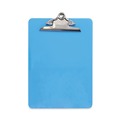 Clipboards | Universal UNV40307 1.25 in. Clip Capacity 8.5 in. x 11 in. Plastic Clipboard with High Capacity Clip - Translucent Blue image number 1