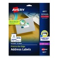 Labels | Avery 06871 1.25 in. x 2.38 in. Vibrant Laser Color-Print Labels with Sure Feed - White (450/Pack) image number 0