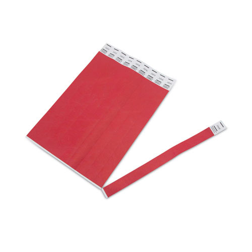 Office Accessories | Advantus 75510 9.75 in. x 0.75 in. Sequentially Numbered Crowd Management Wristbands - Red (500/Pack) image number 0
