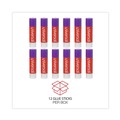 Adhesives & Glues | Universal UNV74752 1.3 oz. Dry-Clear Glue Sticks - Purple (12/Pack) image number 3