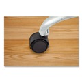 Office Chair Casters | Master Caster 23624 2 in. Soft Polyurethane Wheel Grip Ring Type B and Type K Stems Deluxe Duet Casters - Matte Black (5-Piece/Set) image number 3