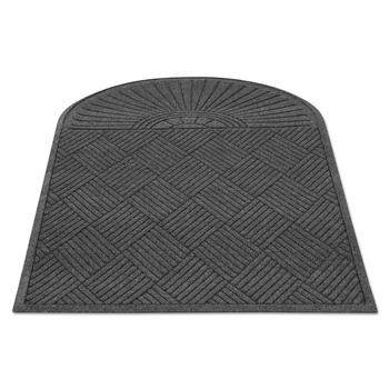 Guardian EGDSF030604 EcoGuard 36 in. x 72 in. Diamond Single Fan Floor Mat - Charcoal