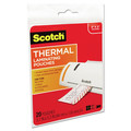 Labels | Scotch TP5902-20 5.38 in. x 3.75 in. 5 mil Laminating Pouches - Gloss Clear (20/Pack) image number 1