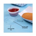  | Pactiv Corp. YLS2FR Plastic Portion Cup Lid Fits 1.5 oz to 2.5 oz Portion Cups - Clear (2400/Carton) image number 8