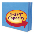 File Folders | Smead 73215 1.75 in. Expansion Letter Size Colored File Pockets - Blue image number 1