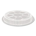 Food Service | Handi-Foil HFA 2058DL 8.25 in. x 0.88 in. Plastic Dome Lid - Clear (500/Carton) image number 2