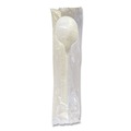 Cutlery | Boardwalk BWKSOUPMWPPIW 4.86 in. Mediumweight Wrapped Polypropylene Soup Spoon Cutlery - White (1000/Carton) image number 2