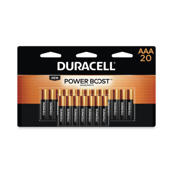 HOUSEHOLD BATTERIES | Duracell MN2400B20Z Power Boost CopperTop Alkaline AAA Batteries (20/Pack)