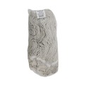 Mops | Boardwalk BWK4032C No. 32 Loop Web/Tailband Value Standard Cotton Mop Head - White (12/Carton) image number 2