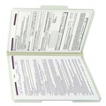 File Folders | Smead 19931 1 in. Expansion Recycled Pressboard 1/3-Cut Tab Fastener Folders with Two SafeSHIELD Fasteners - Legal Size/Gray-Green (25/Box) image number 2