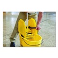 Mop Buckets | Rubbermaid Commercial FG757788YEL 35 qt. WaveBrake 2.0 Down-Press Plastic Bucket/Wringer Combos - Yellow image number 4