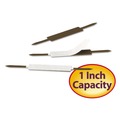 Binders & Binding Supplies | Smead 68210 1 in. Capacity 2.75 in. Center to Center Self-Adhesive 2-Prong Fastener Base and Compressor Sets - Brown (100/Box) image number 1