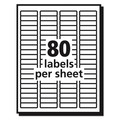 Labels | Avery 08665 8.5 in. x 11 in. Matte Clear Shipping Labels - Clear (25/Pack) image number 2