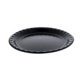 Bowls and Plates | Pactiv Corp. 0TKB0010000Y 10.25 in. Diameter Placesetter Deluxe Laminated Foam Plate Dinnerware - Black (540/Carton) image number 0