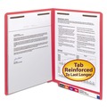 File Folders | Smead 25740 0.75 in. Expansion Heavyweight Colored End Tab 2-Fastener Folders - Letter Size/Red Exterior (50/Box) image number 4