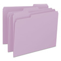 Just Launched | Smead 12443 Colored File Folders with Assorted 1/3-Cut Tab Positions - Letter, Lavender (100/Box) image number 0