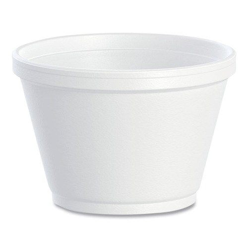 Just Launched | Dart 6SJ12 6 oz. Foam Container - White (1000/Carton) image number 0