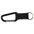 Label & Badge Holders | Advantus 75556 Aluminum Split Key Rings Carabiner Key Chains - Black (10/Pack) image number 0