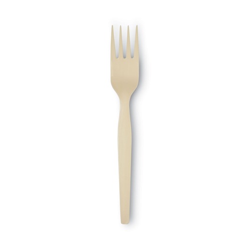 Just Launched | Dixie SSF11B SmartStock Series-O 6.5 in. Mediumweight Bio-Blend Plastic Cutlery Forks Refill - Beige (40/Pack, 24 Packs/Carton) image number 0