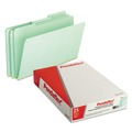 File Folders | Pendaflex 17171EE 1/3-Cut Tabs Assorted Legal Size 1 in. Expansion Pressboard Expanding File Folders - Green (25/Box) image number 0