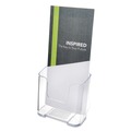 Desk Shelves | Deflecto 77501 4.25w x 3.25d x 7.75h Leaflet Size DocuHolder for Countertop/Wall-Mount - Clear image number 4