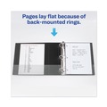 Binders | Avery 79604 3 Locking One Touch EZD Rings 4 in. Capacity 11 in. x 8.5 in. Heavy-Duty View Binder with DuraHinge - Black image number 9