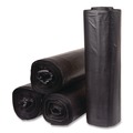 Trash Bags | Inteplast Group SL4046150K Institutional Low-Density Can Liners 45 gal 1.5 mil 40-in x 46-in Black Interleaved Roll 20 Bags/Roll 5 Rolls/Carton image number 1