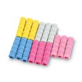Back to School Sale | Tatco 19711 1.75 in. Long Ribbed Pencil Cushions - Assorted Colors (1-Set) image number 0