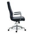 Office Chairs | Alera ALEED41B19 Eddleston Leather Manager Chair Supports Up to 275 lbs. - Black Seat/Back, Chrome Base image number 2
