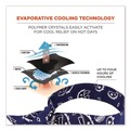 Safety & First Aid | Ergodyne 12306 Chill-Its 6700 One Size Fits Most Cooling Bandana Polymer Tie Headband - Navy Western image number 1